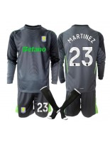 Otroške Nogometnih dresov Aston Villa Emiliano Martinez #23 Vratar Domači 2025-26 Dolgi rokavi (+ hlače)